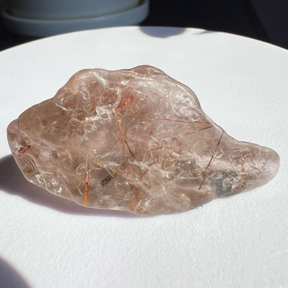Golden Rutilated Quartz Crystal Freeform - Picture 9 of 16